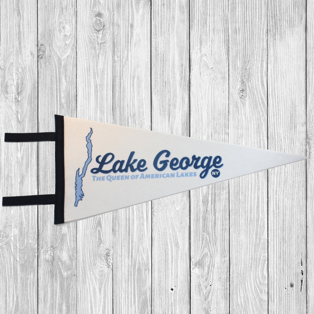 Lake George Felt Pennant - Queen of American Lakes in the Adirondacks