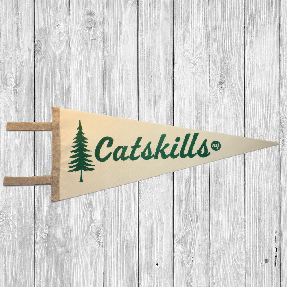 Catskills NY Pennant - Catskills Mountains New York Felt Pennant