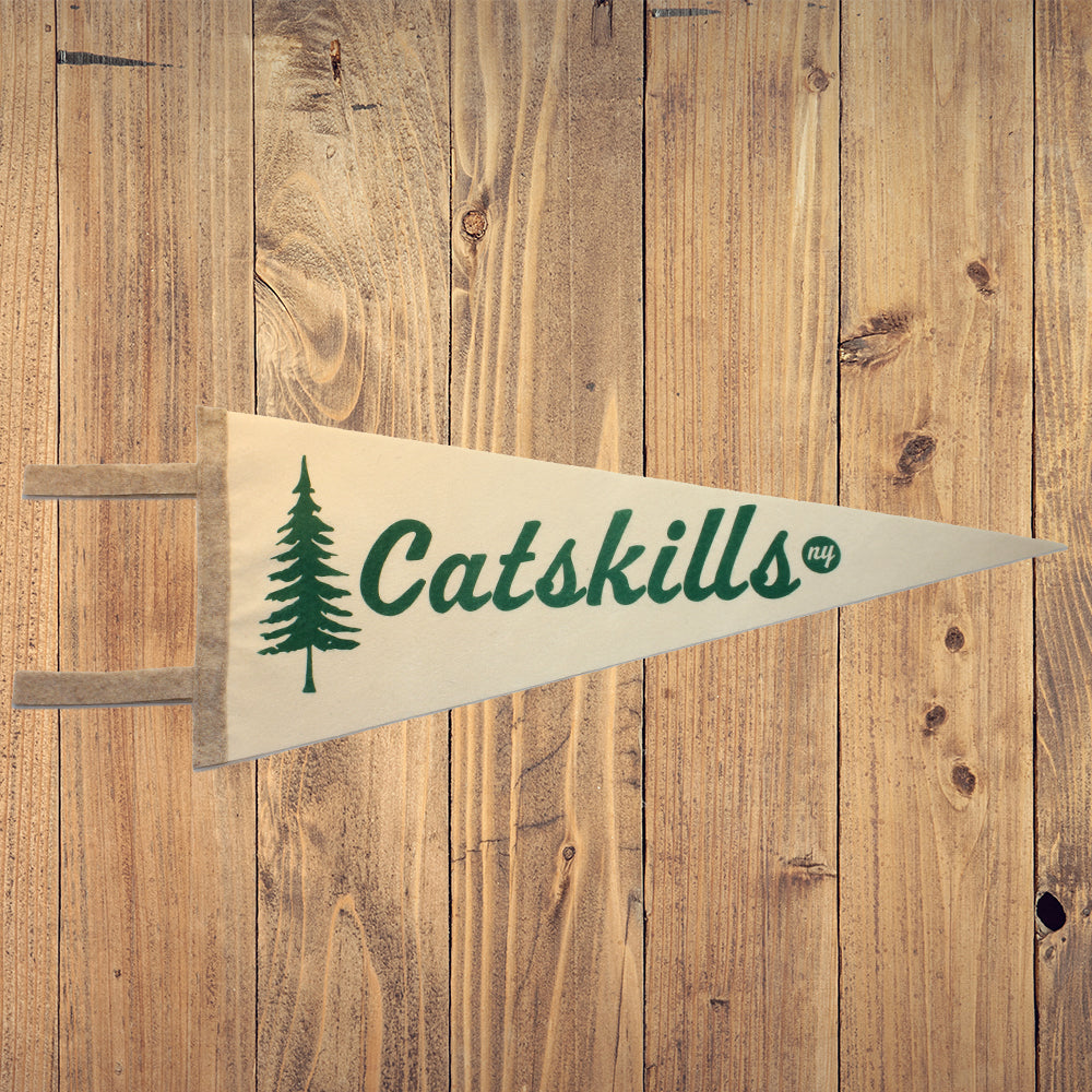 Catskills NY Pennant - Catskills Mountains New York Felt Pennant