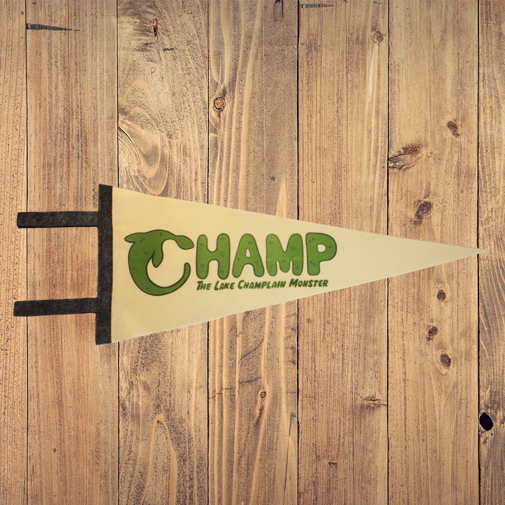 Champ Lake Champlain Monster Cryptid Pennant - Vermont and New York