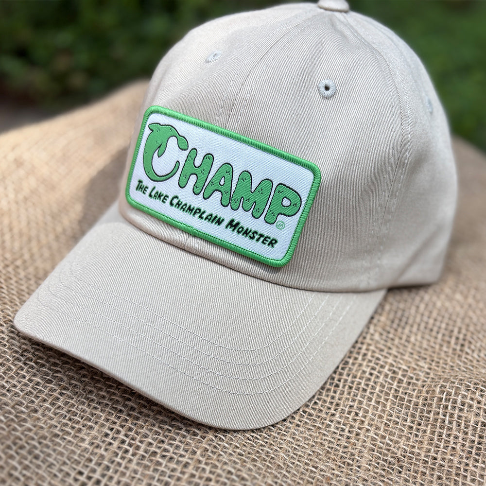 Champ Lake Champlain Monster Themed Low-Profile Cotton Twill Hat
