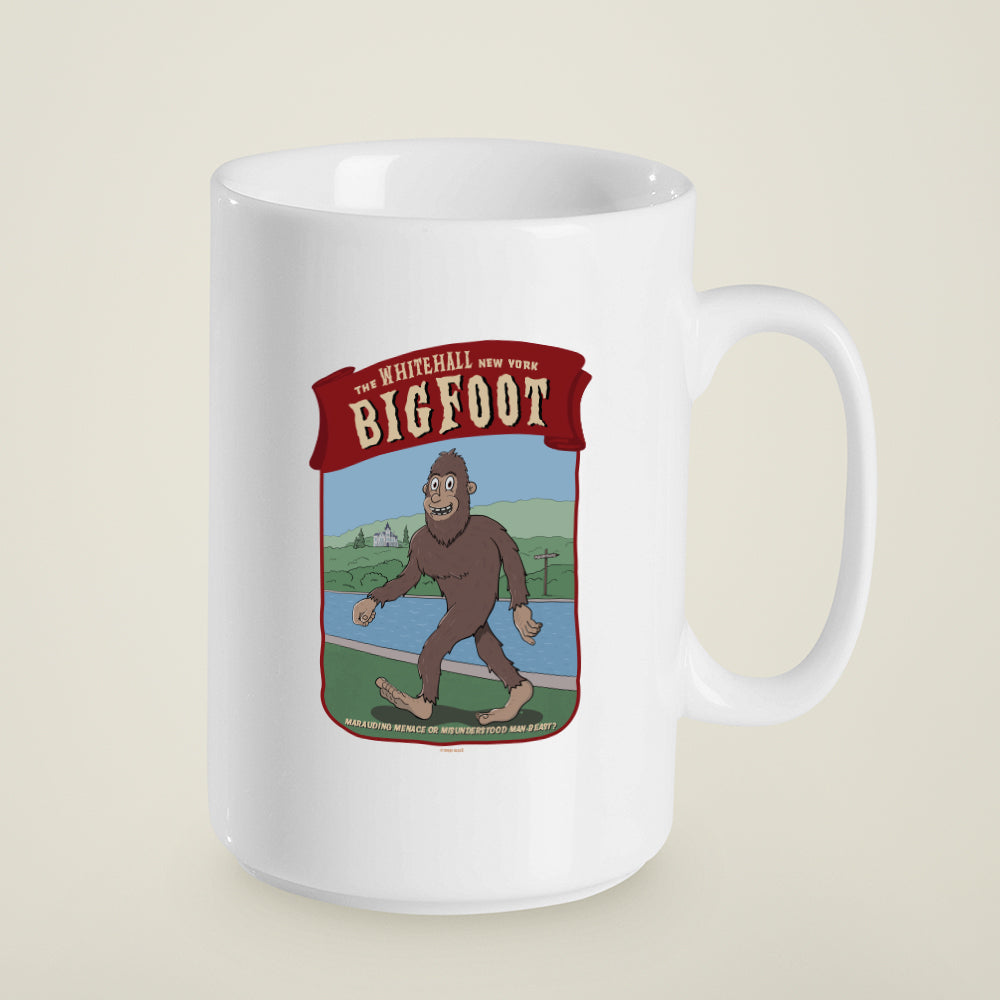 15 oz. Whitehall Bigfoot Cryptid Gift Souvenir Ceramic Mug