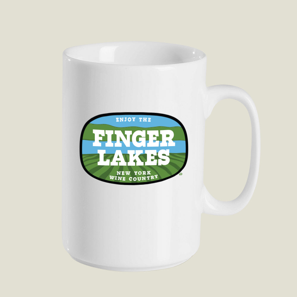 15 oz. Finger Lakes Ceramic Mug - Finger Lakes Gift and Souvenir Idea