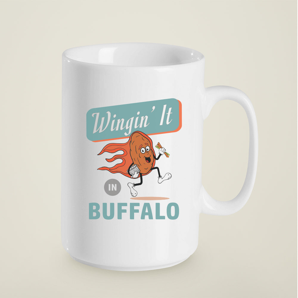 15 oz. Buffalo Chicken Wings Mug - Upstate New York Funny Souvenir