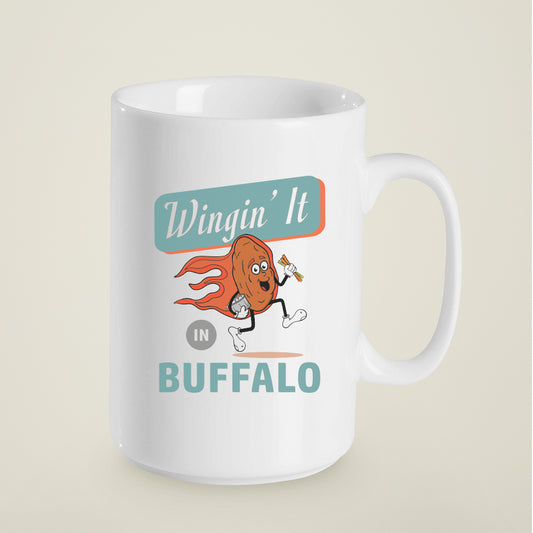 15 oz. Buffalo Chicken Wings Mug - Upstate New York Funny Souvenir