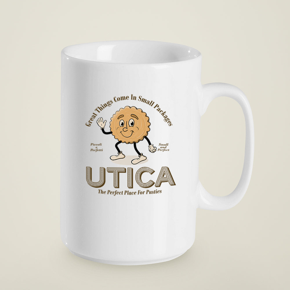 15 oz. Utica New York Pusties Upstate NY Ceramic Mug