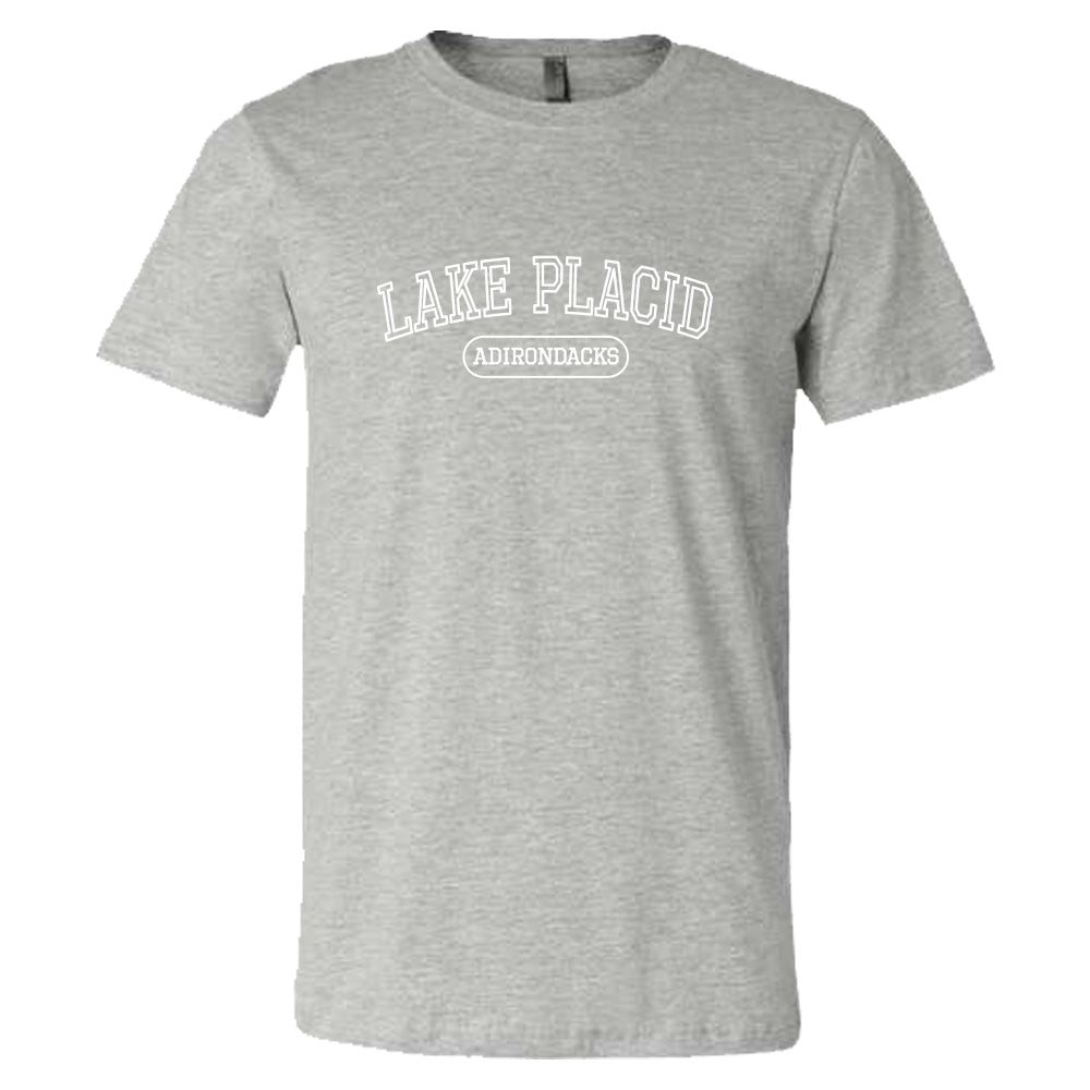 Lake Placid Varsity Logo Print Tee Shirt