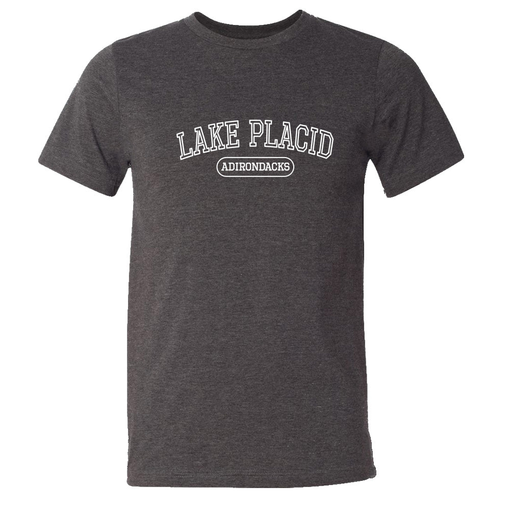 Lake Placid Varsity Logo Print Tee Shirt