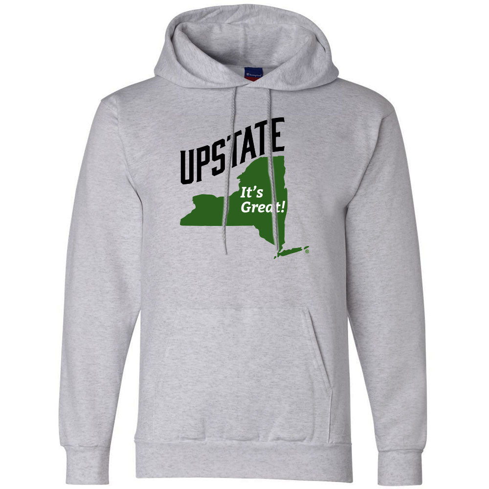 Upstate New York Print Hoodie - Pullover Hooded Sweatshirt - Upstate NY Gift Idea