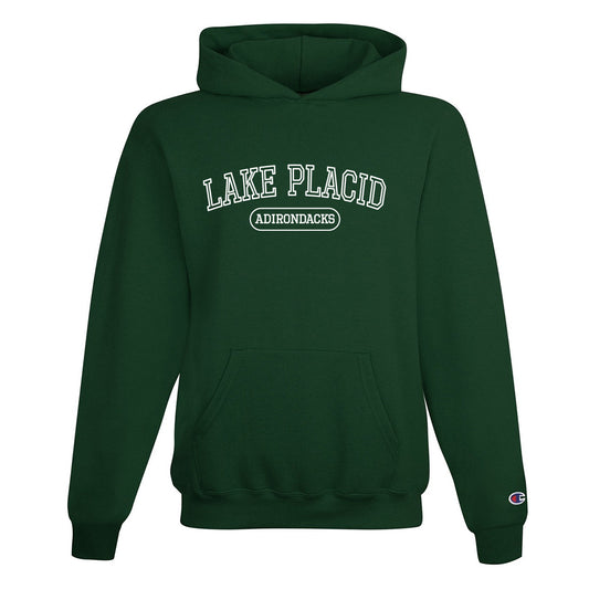 Lake Placid Varsity Logo Pullover Hooded Sweatshirt