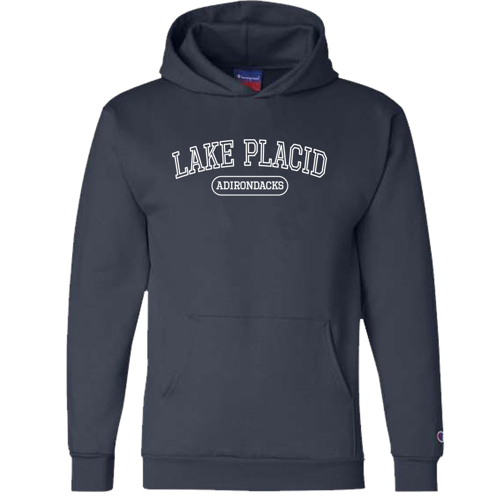 Lake Placid Varsity Logo Pullover Hooded Sweatshirt
