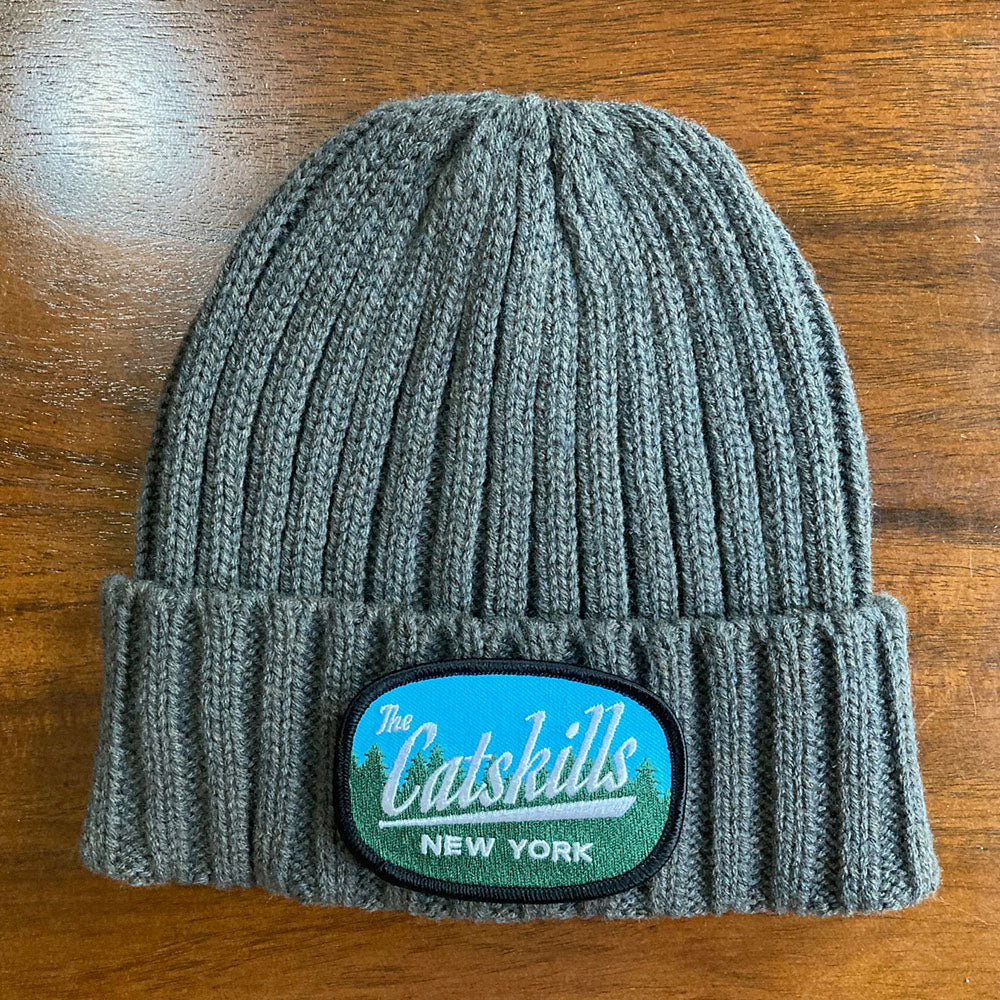 Catskills New York Recycled Cable Knit Winter Hat