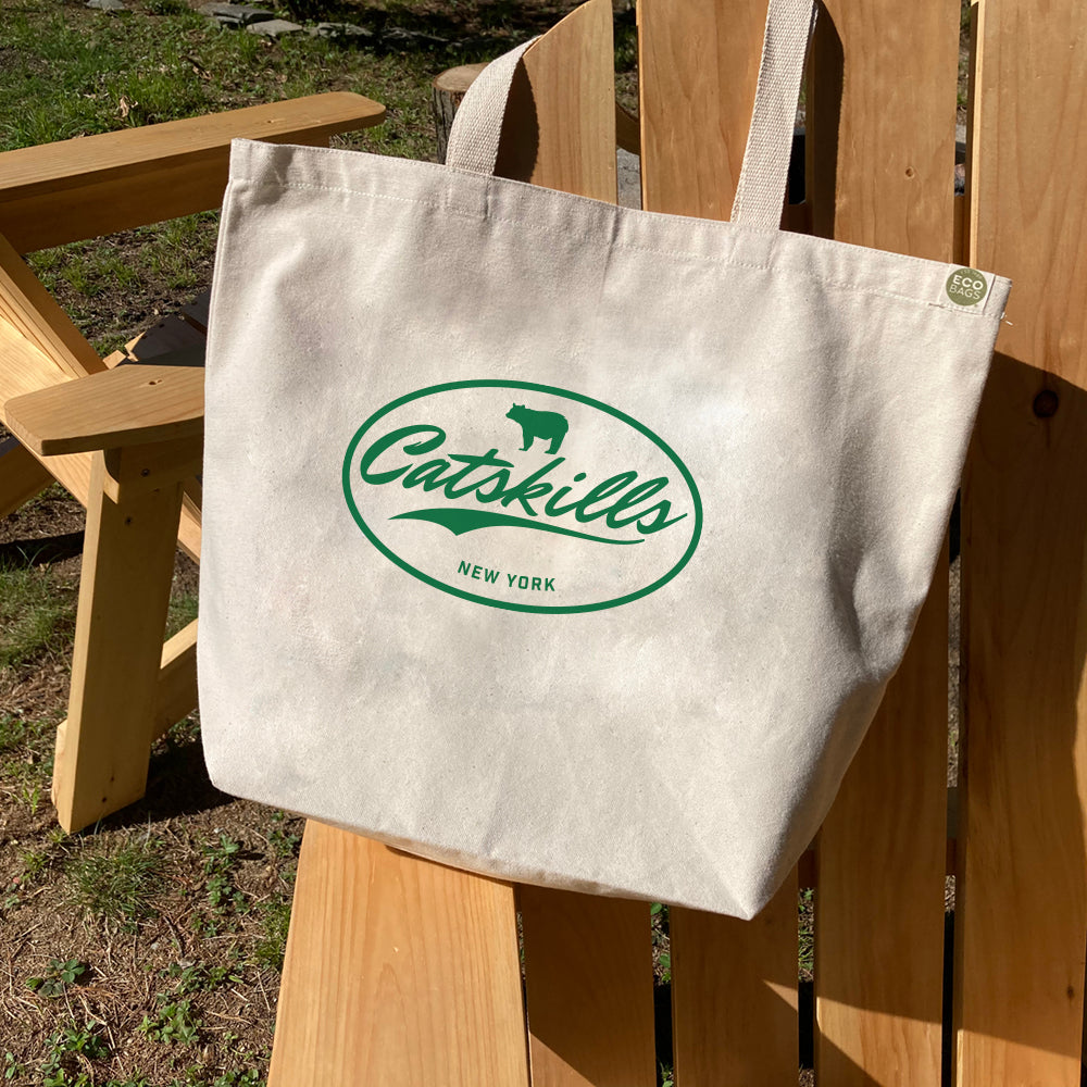 Catskills New York Recycled Cotton Canvas Tote Bag - Catskills Eco Bag