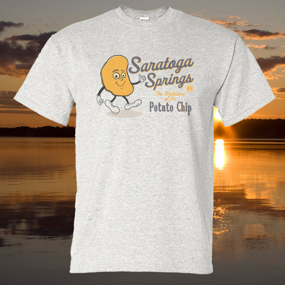 Funny Saratoga Springs Potato Chip Tee Shirt - Souvenir and Gift Idea
