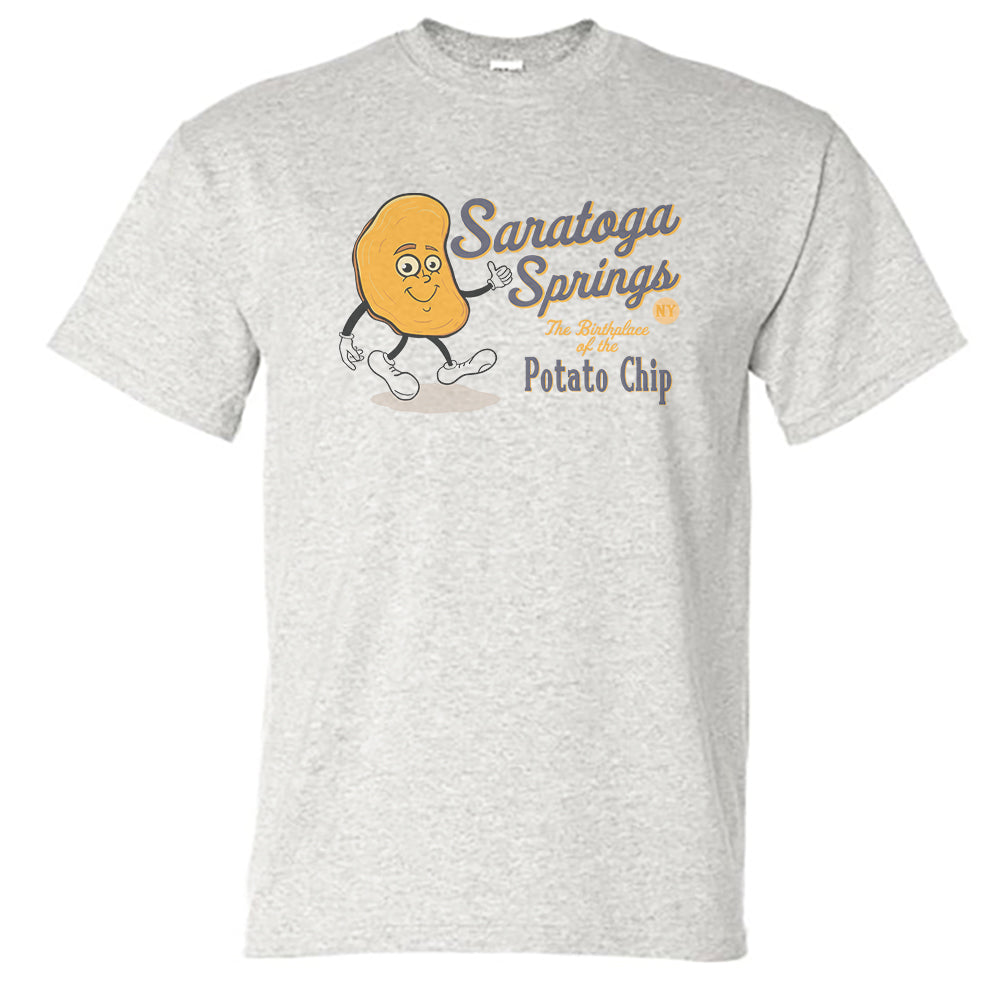 Funny Saratoga Springs Potato Chip Tee Shirt - Souvenir and Gift Idea