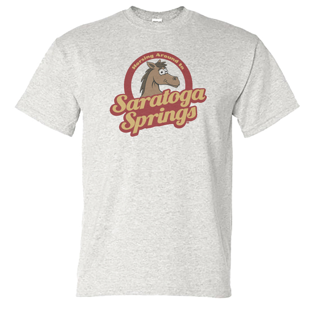 Saratoga Springs Horse Tee Shirt - Upstate New York Gift Idea - Unisex T-Shirt
