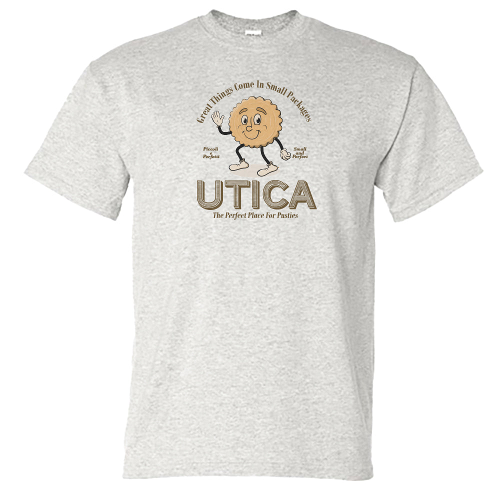Utica Pusties Tee Shirt Upstate NY Fun Retro Food Unisex T-shirt