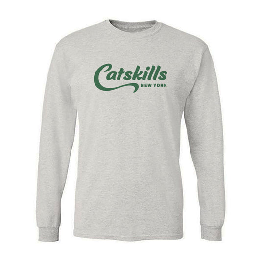 Catskills New York Long Sleeve Tee Shirt Script Design