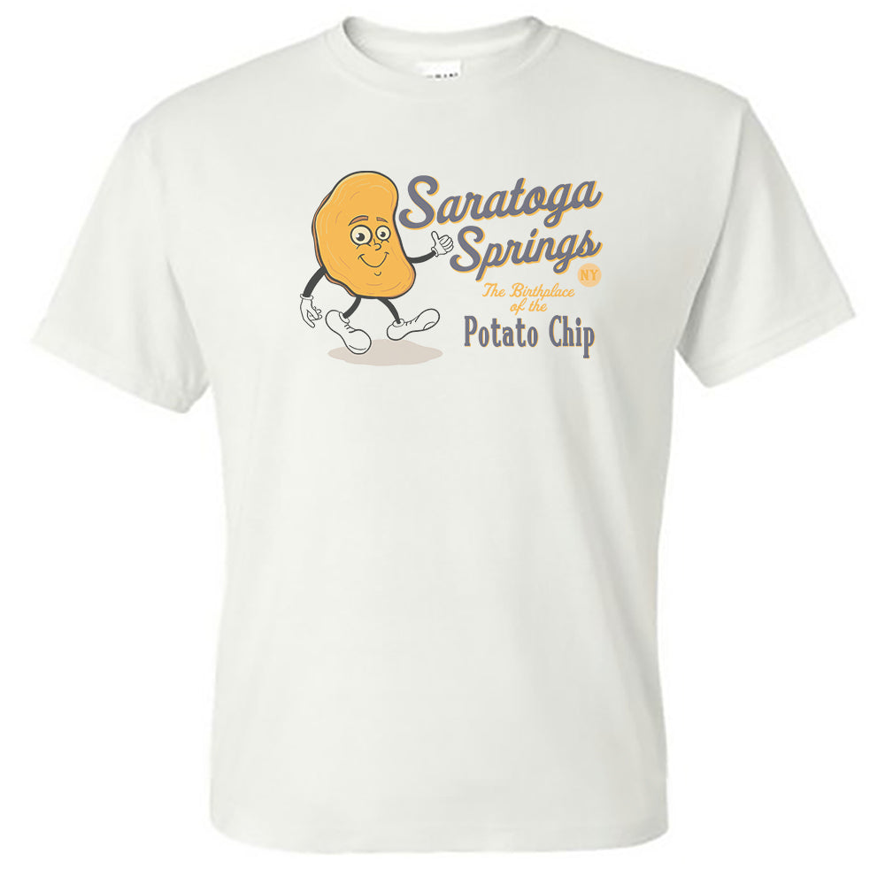 Funny Saratoga Springs Potato Chip Tee Shirt - Souvenir and Gift Idea