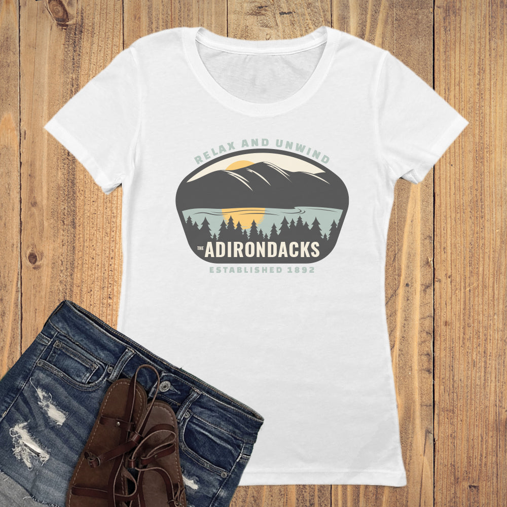 Adirondack Relax and Unwind Graphic Women's Tee Shirt