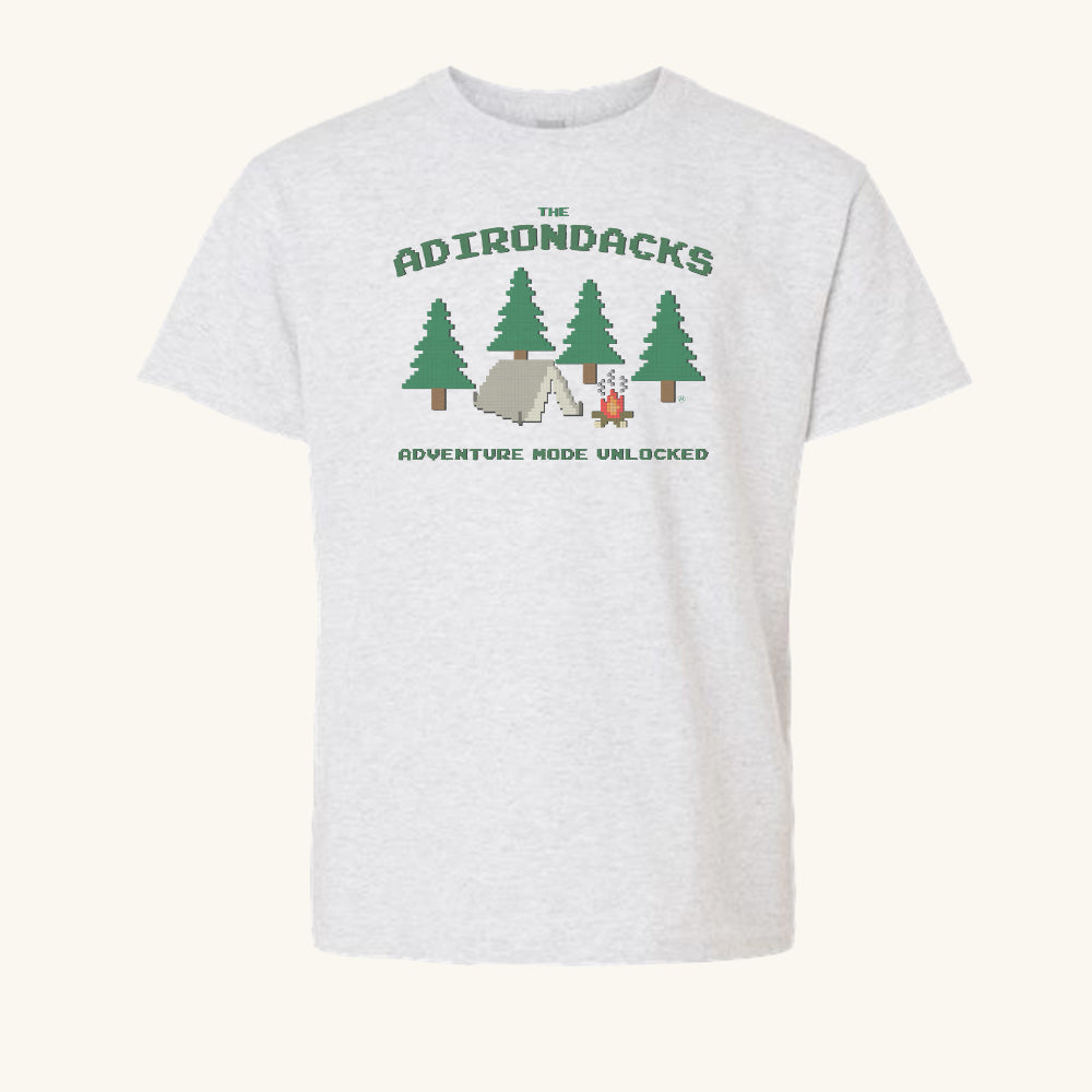 Fun Kids Adirondacks Adventure Gamer Youth Tee Shirt - Adirondacks Kids Gift Idea