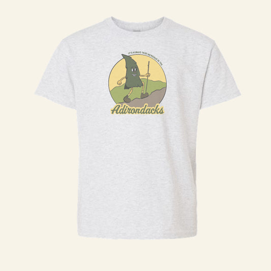 Kids Cute Hiking Adirondacks Youth Tee Shirt - Adirondack Kids Gift Idea
