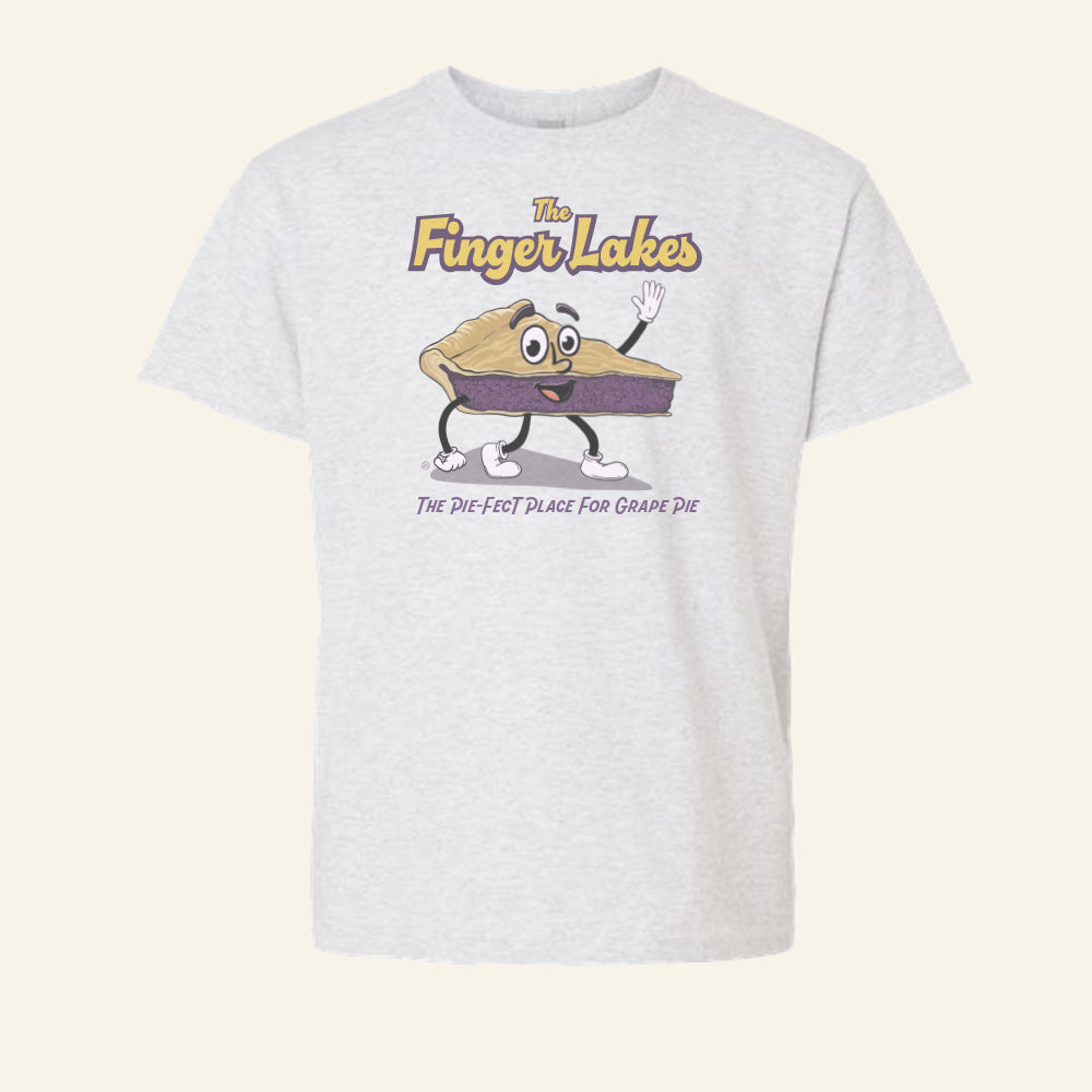 Finger Lakes Youth Tee Shirt - Grape Pie - Fun Finger Lakes Kid's Gift Idea