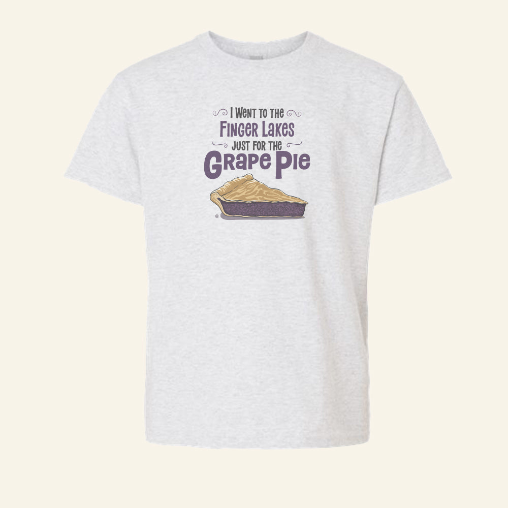 Finger Lakes Youth T-Shirt - Grape Pie - Kid's Finger Lakes Gift and Souvenir