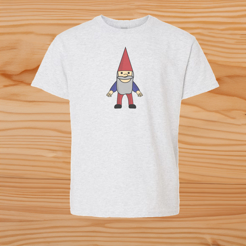 Kids Garden Gnome Youth Tee Shirt - Kids Gardening Gift Idea