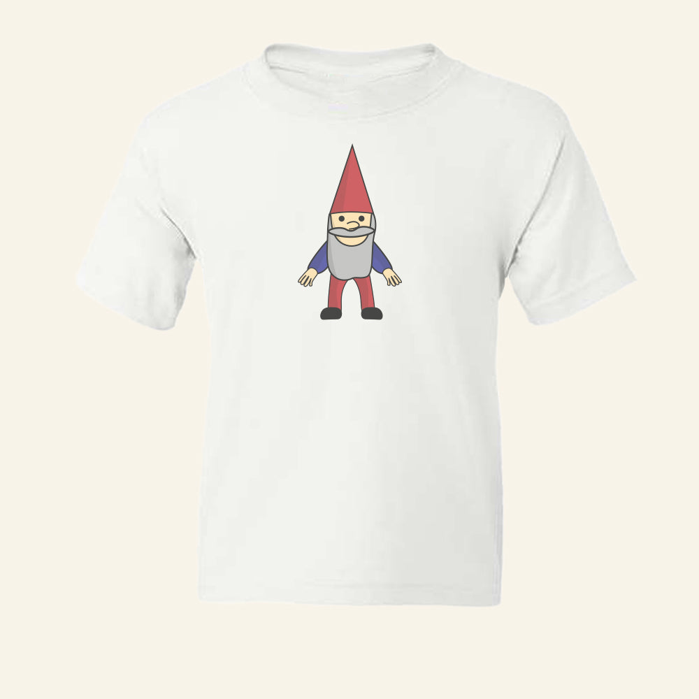 Kids Garden Gnome Youth Tee Shirt - Kids Gardening Gift Idea