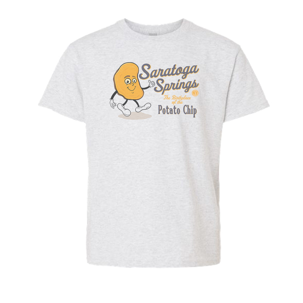 Fun Kids Saratoga Springs Potato Chip Youth Tee Shirt - Souvenir and Gift Idea