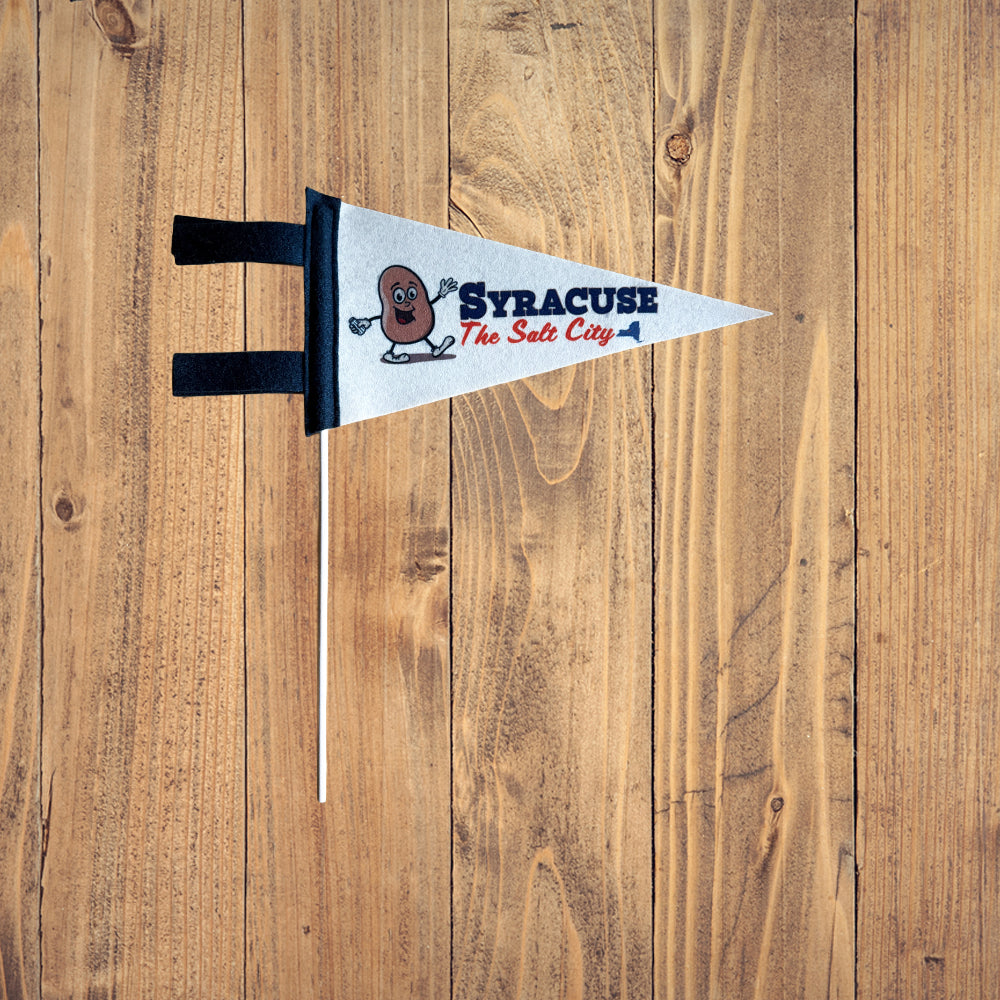 Salt City Syracuse NY Salt Potato Themed Mini-Pennant - Syracuse NY Souvenir and Gift