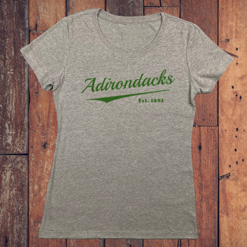 Adirondacks Classic Script Women's Graphic Tee Shirt
