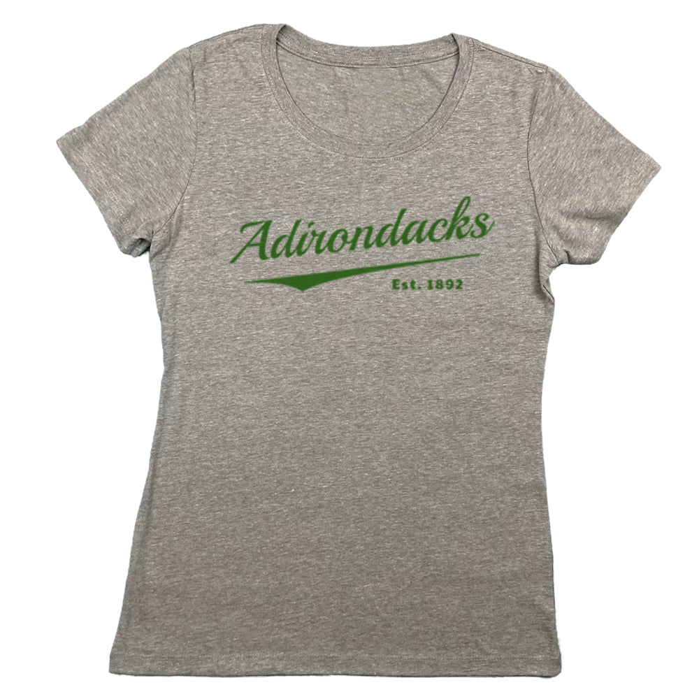 Adirondacks Classic Script Women's Graphic Tee Shirt