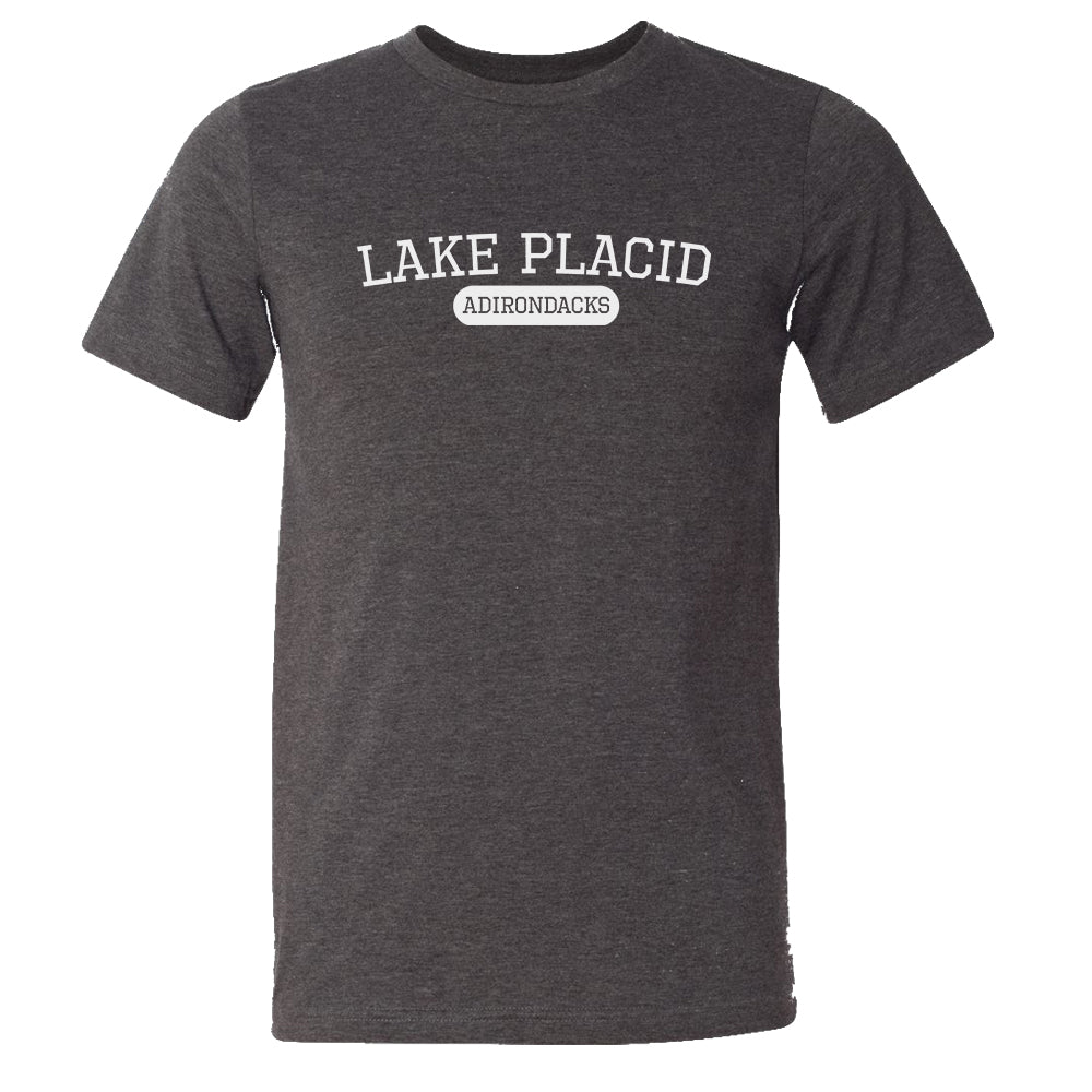 Lake Placid Varsity Logo Print Tee Shirt