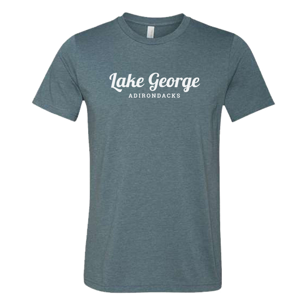 Lake George Classic Script Logo Print Tee Shirt