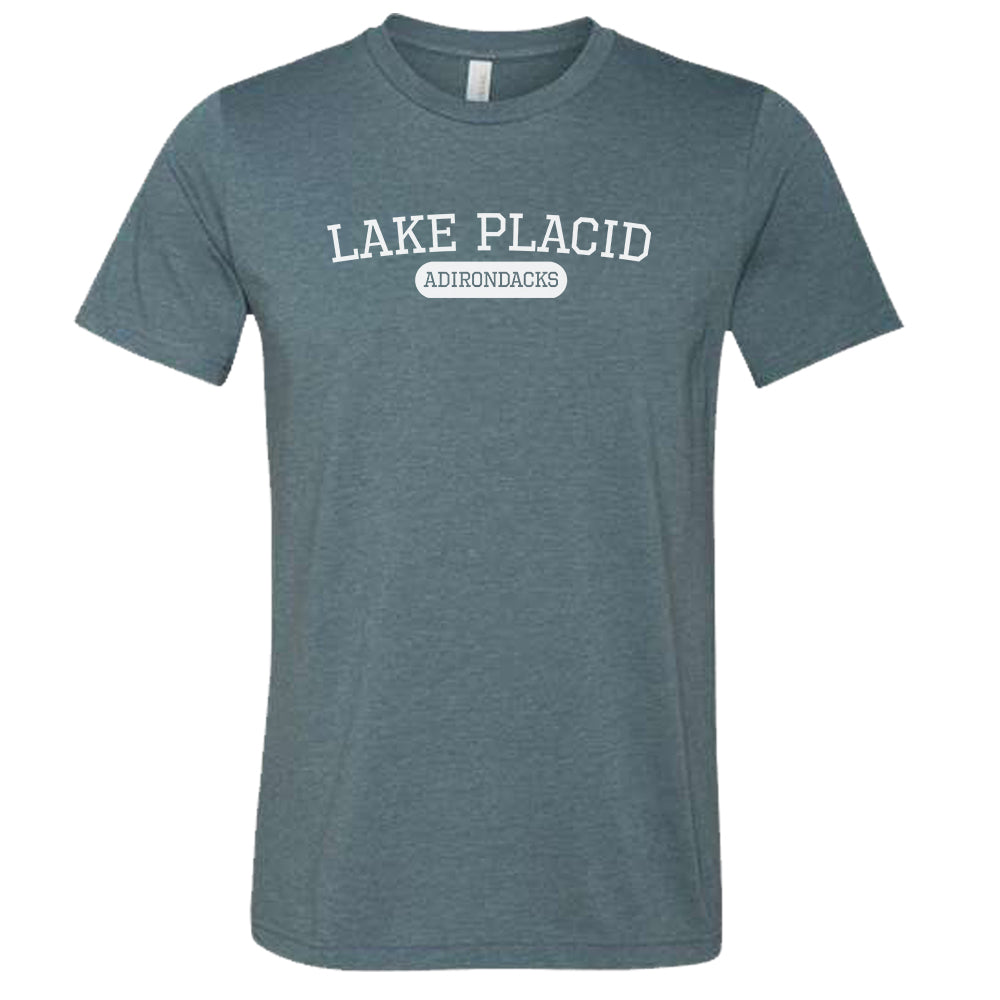 Lake Placid Varsity Logo Print Tee Shirt