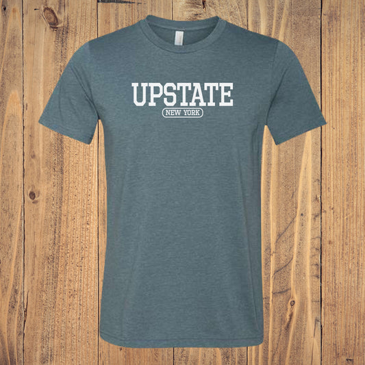 Upstate New York Varsity Logo Print Tee Shirt
