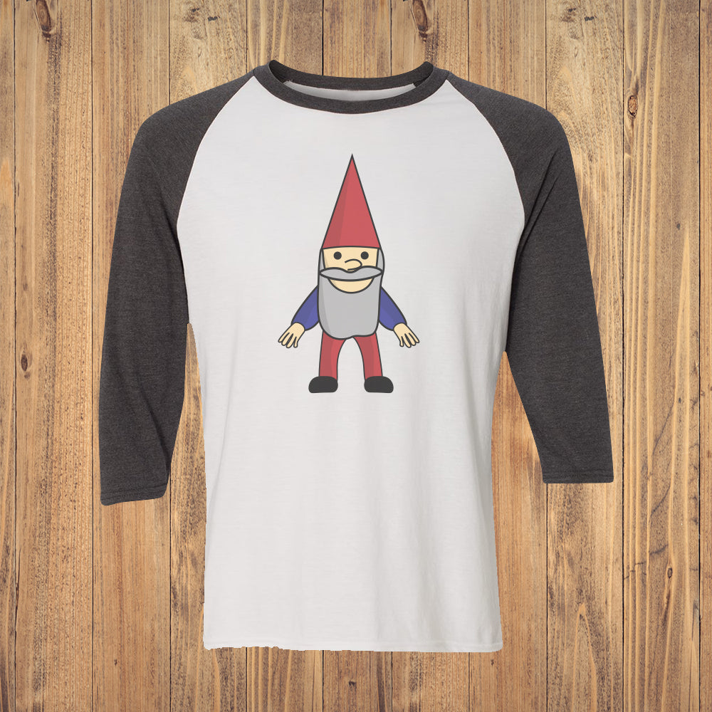 Garden Gnome Logo 3/4 Sleeve Raglan Shirt