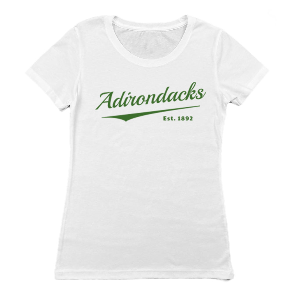 Adirondacks Classic Script Women's Graphic Tee Shirt