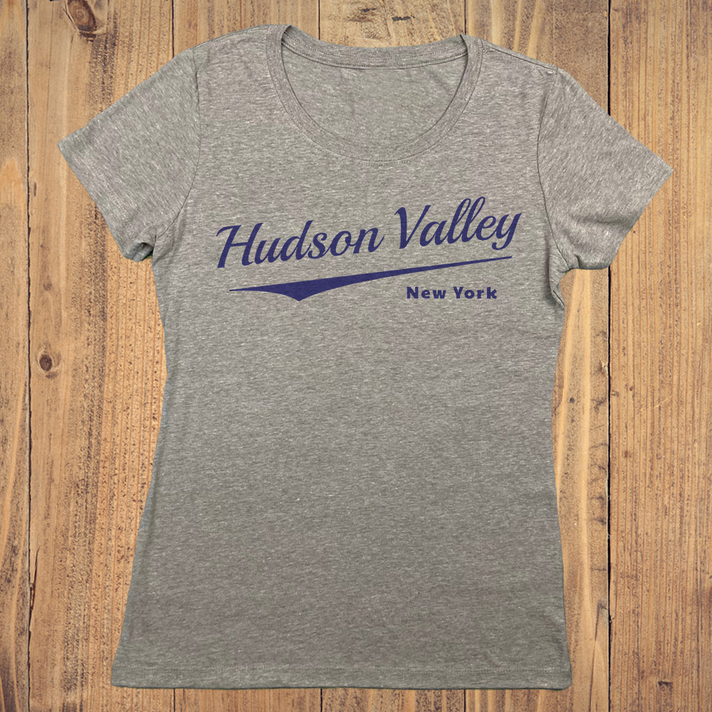Hudson Valley Script Design Women's Graphic Tee Shirt