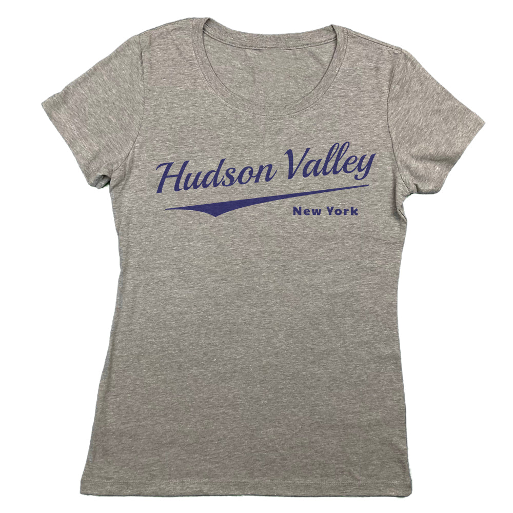 Hudson Valley Script Design Women's Graphic Tee Shirt