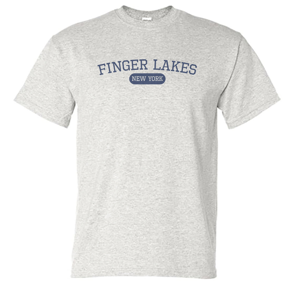 Finger Lakes Block Logo College Graphic Vintage Design Unisex T-Shirt