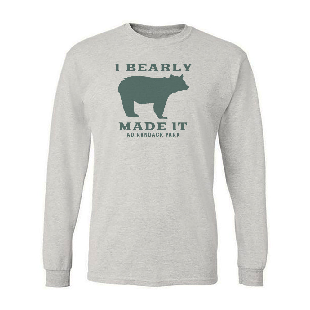 I Bearly Made It Adirondack Park Vintage Faded Long Sleeve Tee Shirt