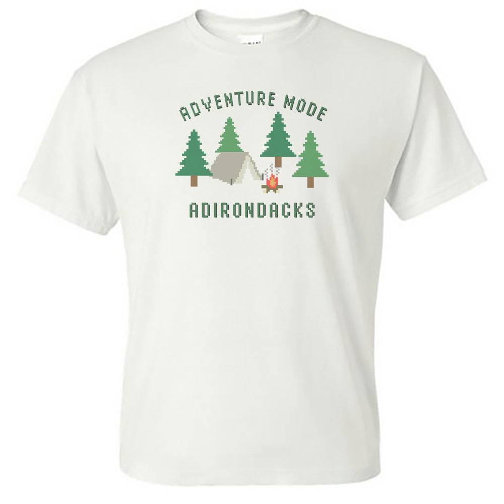 Adirondacks Adventure Mode 80s Video Game Vintage Style Print Unisex Tee Shirt