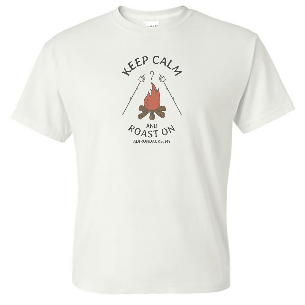 Adirondack Campfire Inspired Vintage Style Print Unisex Tee Shirt