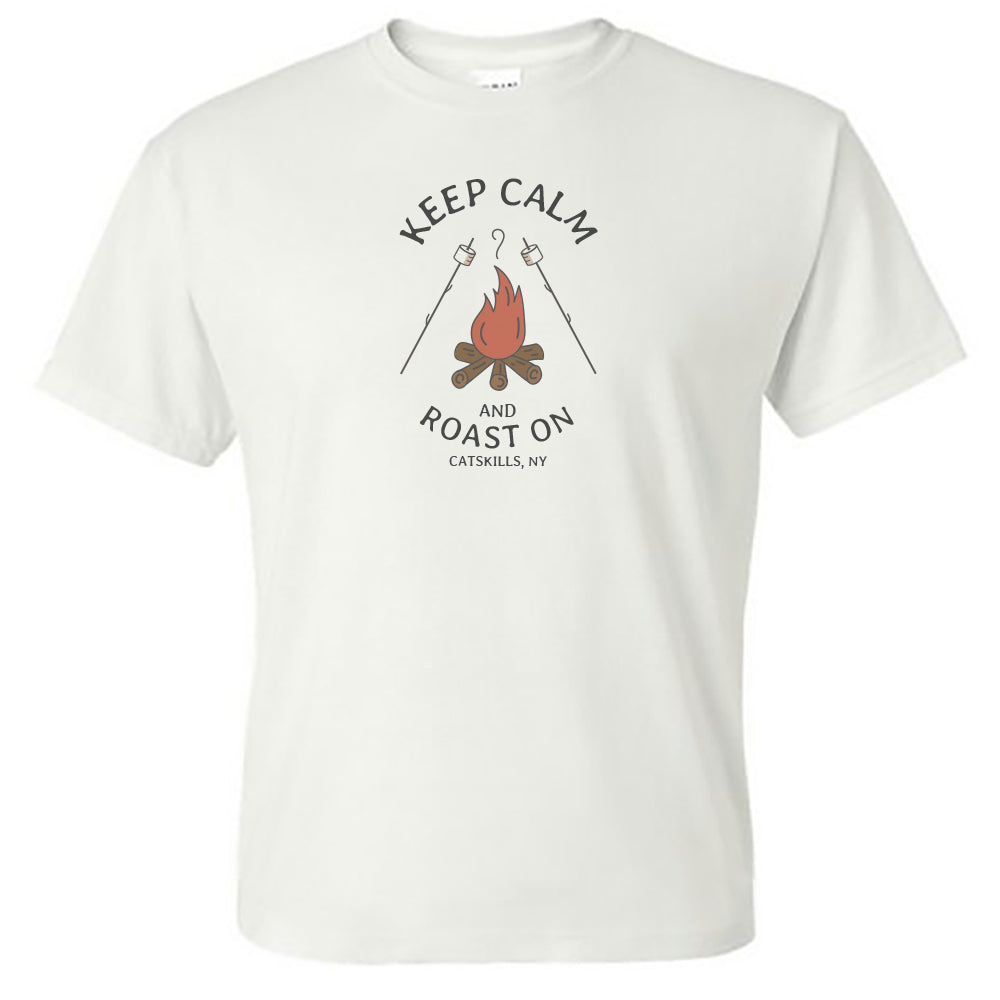 Catskills Campfire Inspired Vintage Style Print Unisex Tee Shirt