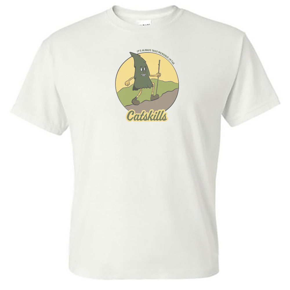 Catskills Themed Funny Retro Illustrated Print Unisex Tee Shirt