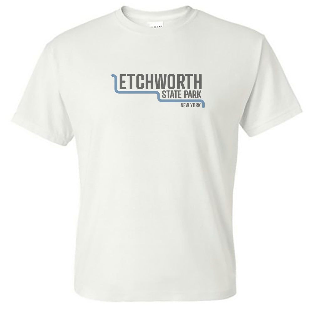 Letchworth State Park New York Vintage Style Print Unisex Tee Shirt