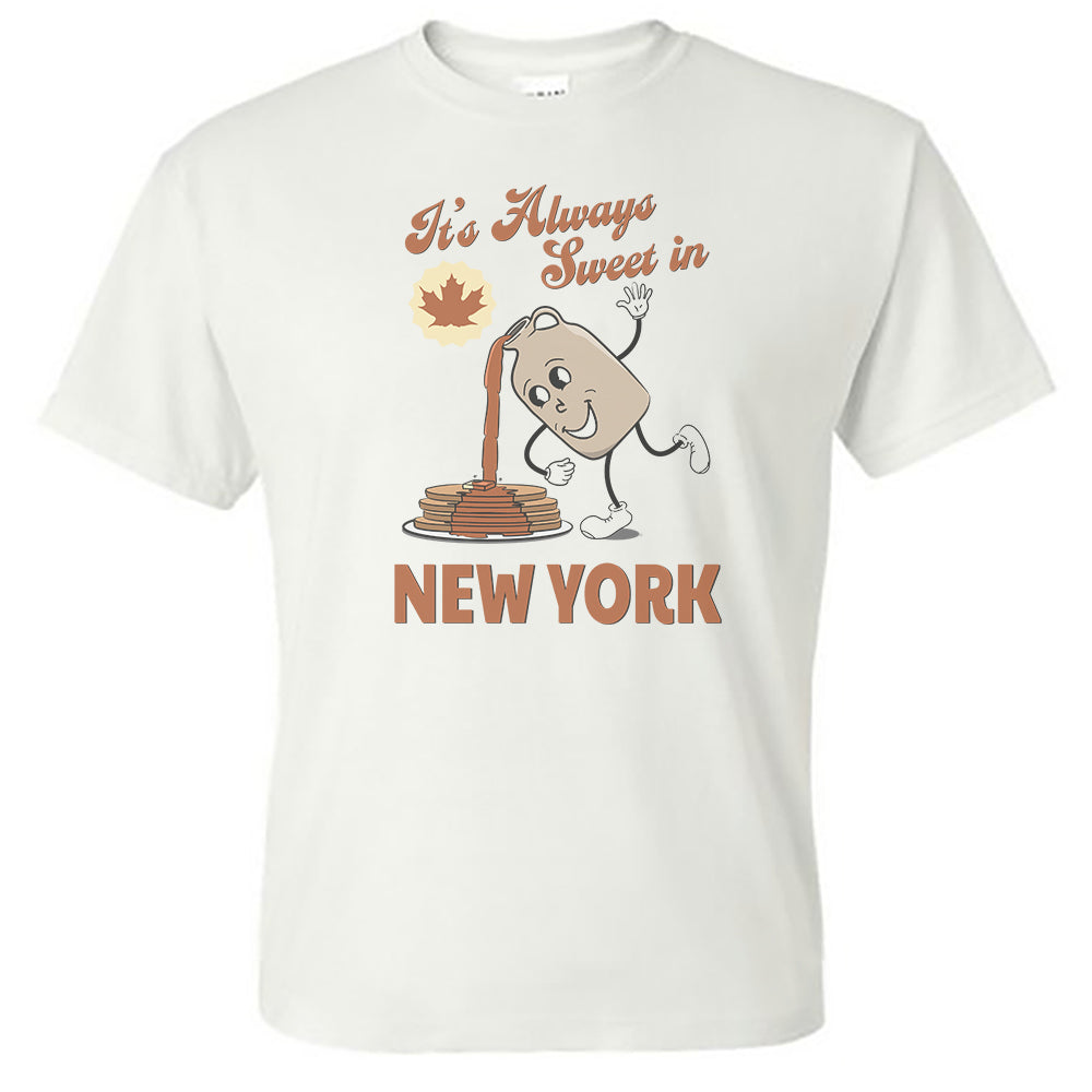 Fun Maple Themed Upstate New York Retro Design Unisex Tee Shirt